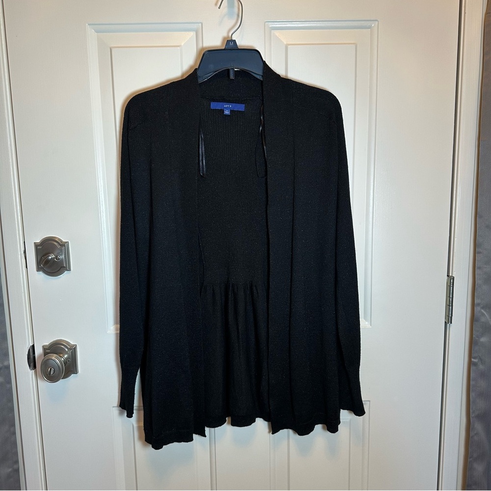 Apt. 9 Black Women's Cardigan, Size M